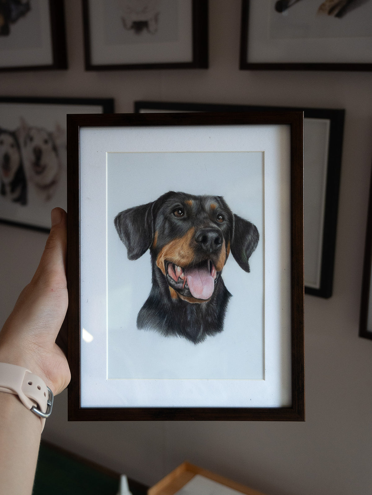 Custom Coloured Pet Portrait | Hand-Drawn Pencil Drawing - 🤎Orders will reopen in November 2026🤎Sign up to the waitlist to get notified when orders reopen!